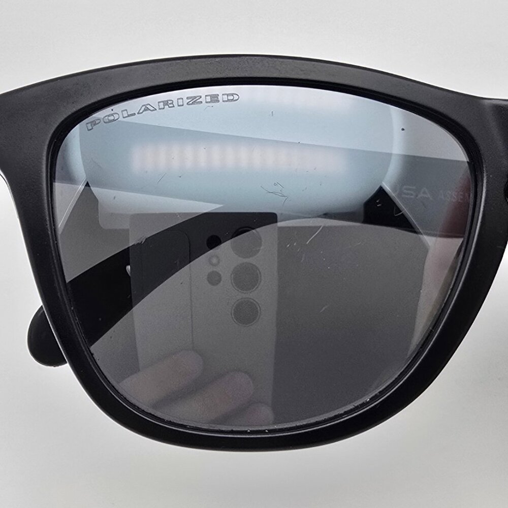 Oakley 24-297 Collector Frogskins Matte Black Polarized Black Iridium Sunglasses - Picture 13 of 13